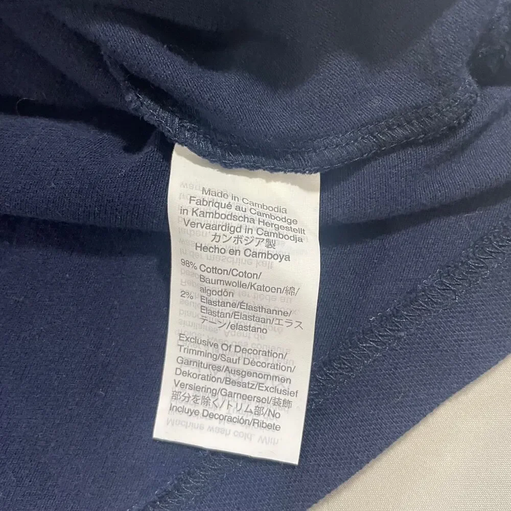 J Crew Stretch Pique Knit Goods Polo Shirt Blue Preppy Pocket Cotton Men Sz XLT